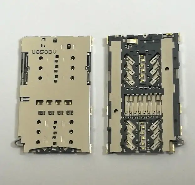 10--100PCS Оригинален нов конектор за четец на SIM карти за Samsung S7 S8 S9 S10 S7edge S8+ S9PLUS S10E G930 G950 G9550 G960 G9350