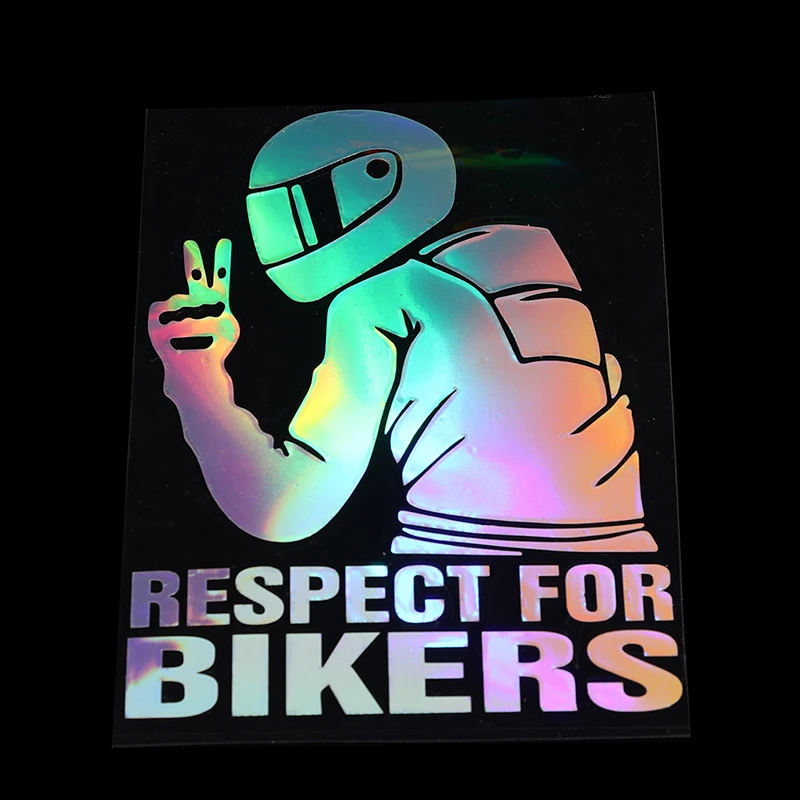 1pc 15x11CM уважение Biker стикер за на кола мотоциклет винил 3D стикери мотоциклет винил 3D стикери и стикери мото стикери