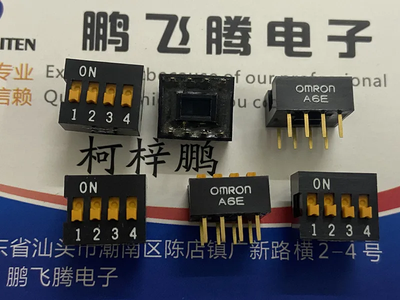 1PCS/lot Япония A6E-4104 превключвател за набиране 4-позиционен тип клавиатура плосък циферблат директен щепсел 2.54mm 4P