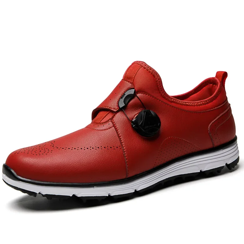 2021 Обувки за голф Мъжки копчета Връзки Спортни обувки против хлъзгане и счупени нокти ежедневни обувки