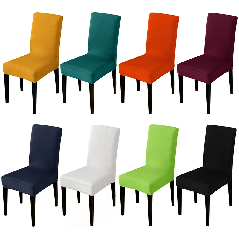 28 цвята за избор универсален размер стол покритие евтини голяма еластичност седалка протектор седалка случай стол покрива за хотел хол