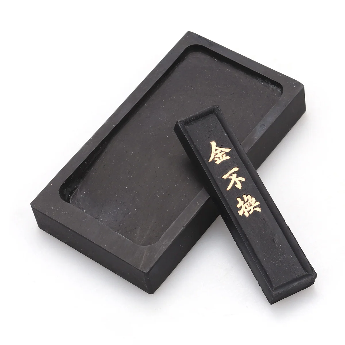 2Pcs 5 инчов премия траен мастилен камък китайски Taditional мастилени камъни с мастило стик за китайска калиграфия и живопис