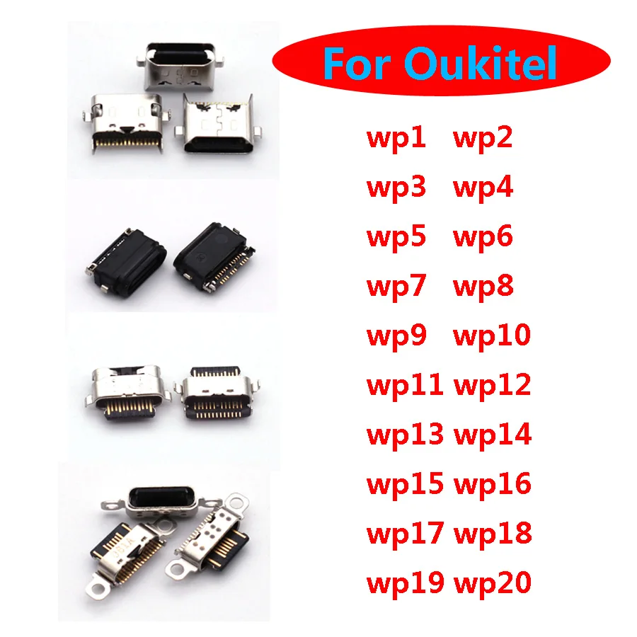 2Pcs зареждане док порт щепсел USB зарядно конектор жак за Oukitel WP1 2 3 WP5 WP6 WP7 WP8 proWP9 WP10 WP12 WP13 WP15 WP16 WP20