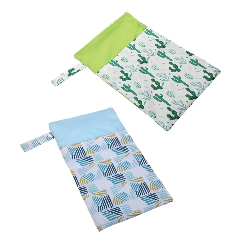 2бр Санитарни торбички за съхранение на салфетки Менструални държачи за подложки за пътуване (Skyblue Violet)