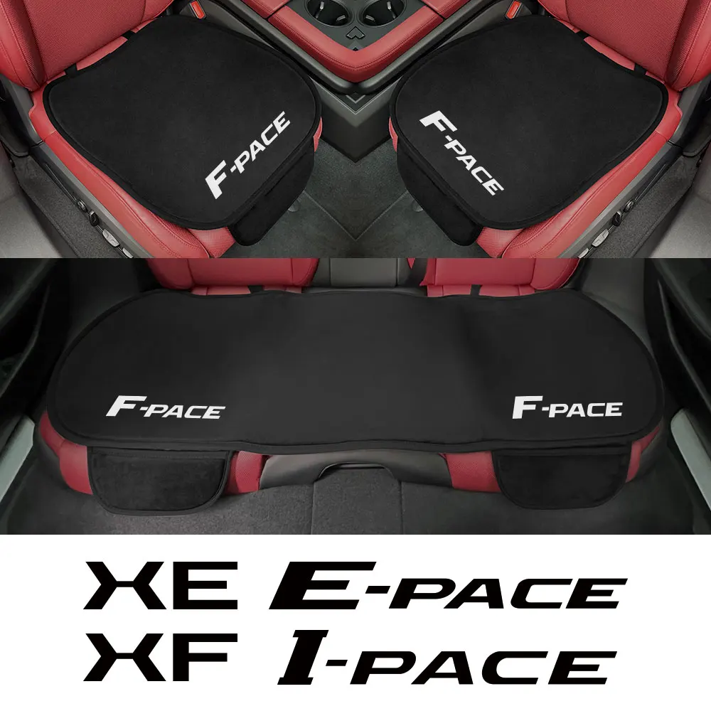 3Pcs Столче за кола Cover Комплект протектори Матове Възглавница аксесоари за Jaguar XF F-pace E-pace XE I-pace JS-Racing XK SV S R Тип XJ