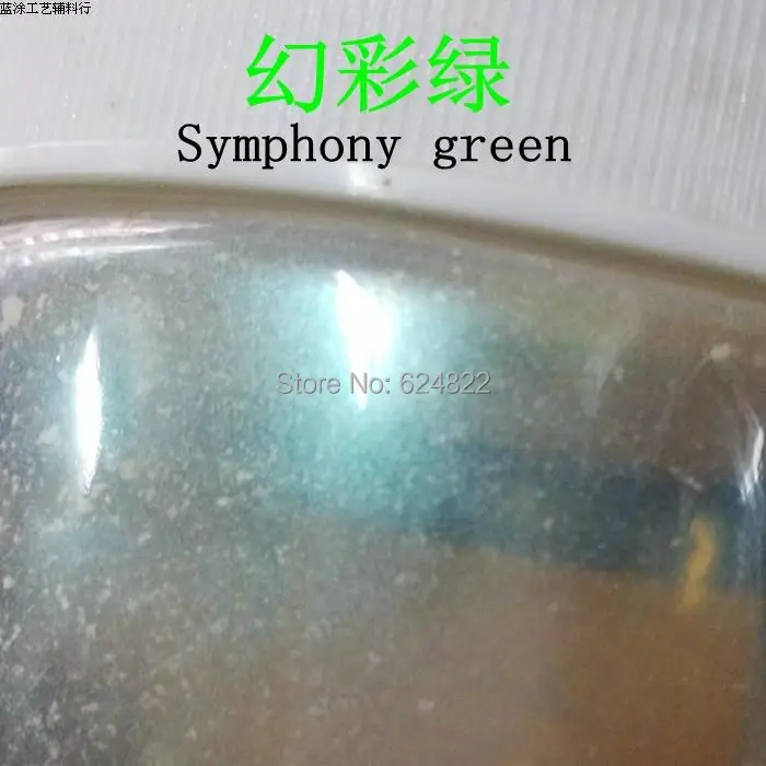 50g GREEN Symphony серия естествен лак за нокти на прах, флаш сенки за очи, сапун боя слюда / перла прах, кола боя powde
