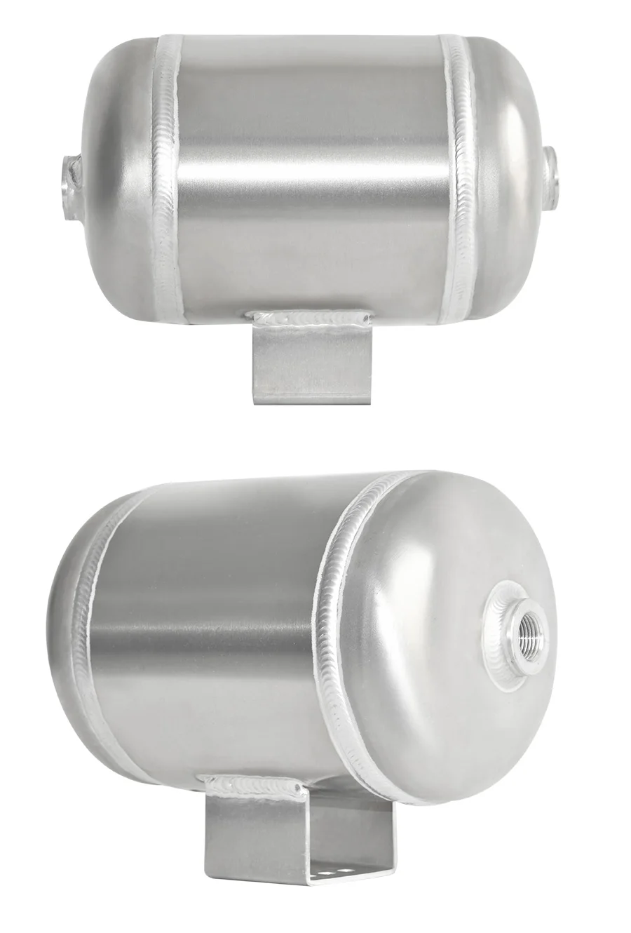 5L миниатюрен хоризонтален алуминиев резервоар за съхранение на въздух въздушен компресор алуминиева сплав буфер въздушен резервоар под налягане