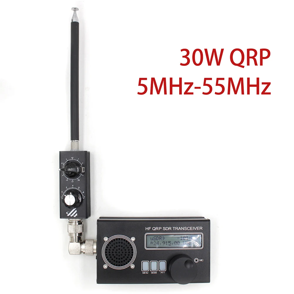 5MHz-55MHz FM QRP антена Full-Band 20W FM късовълнова антена с тунер адаптер късовълнов радиопредавател антена за UHF VHF