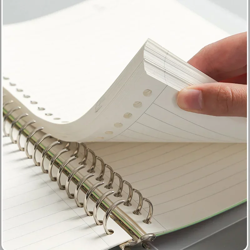 60 Консумативи папка пълнител за хартия канцеларски пръстен листове бележник млечни хлабав планировчик свързващи аксесоари училище листа