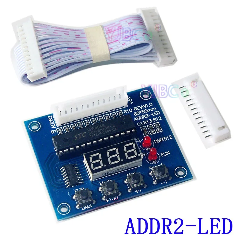  ADDR2-LED DMX контролер DMX-релета, DMX512 към ADDR2 12pin тел за RGB LED контролер, LED лента, LED лампа, светлини лента