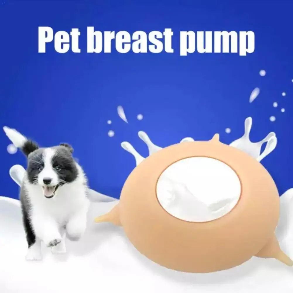 Bionic Pet Suckle Feeder Silica Gel Puppy/Kitten Bubble Milk Bowl Симулиране на кърмене за Kitty Cat / Dog Nursing Station
