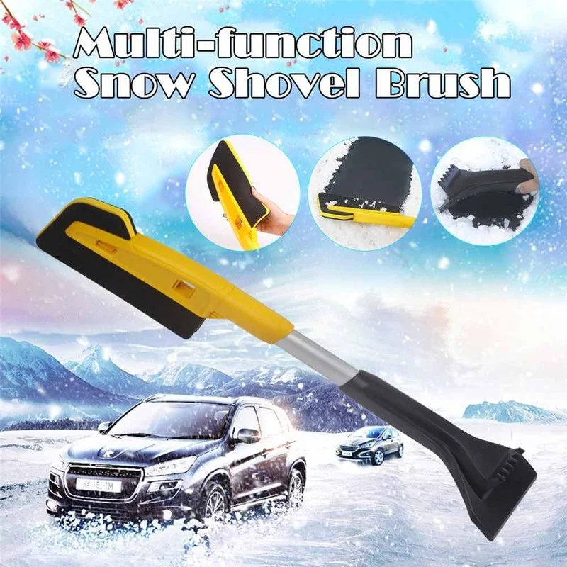 Car EVA лопата за сняг Многофункционална лопата за сняг Дълъг прът Deicing Ice Sweep Tool Четка за отстраняване на сняг за зимни аксесоари за автомобили