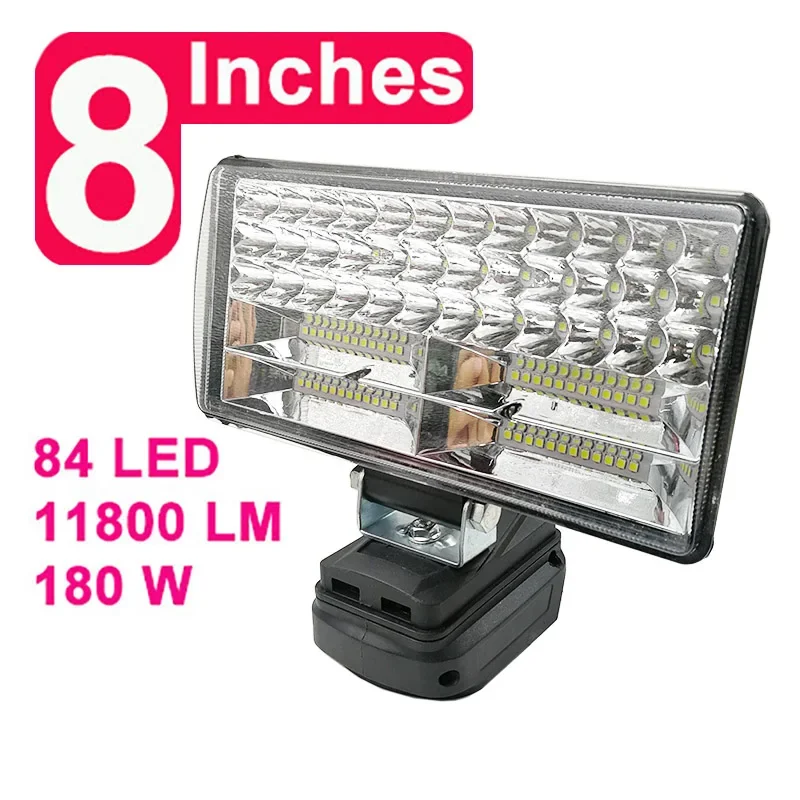 Car LED работни светлини лампа фенери електрически фенерче прожектор за Makita 18V литиево-йонна батерия адаптер BL1815 BL1830 USB Power Bank