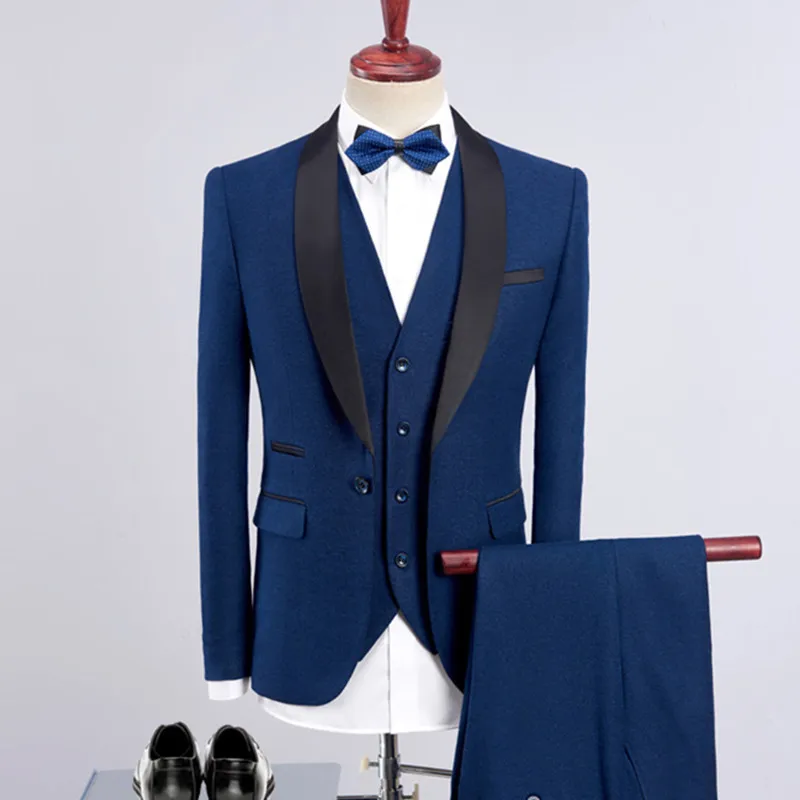 Custom младоженец сватбена рокля Blazer панталони бизнес висок клас класическа рокля панталони SA06-82999