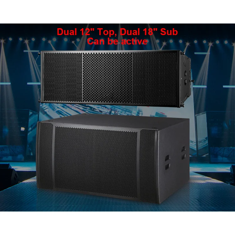 dual 15 инчов dj бас професионален аудио звукова система линия масив активна страна високоговорител кутия субуфер високоговорители високоговорител високоговорители