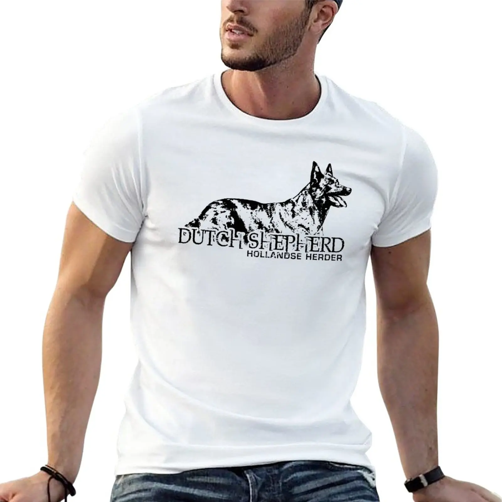 Dutch Shepherd - Холандска тениска летни дрехи естетически дрехи тежка категория тениски за мъже