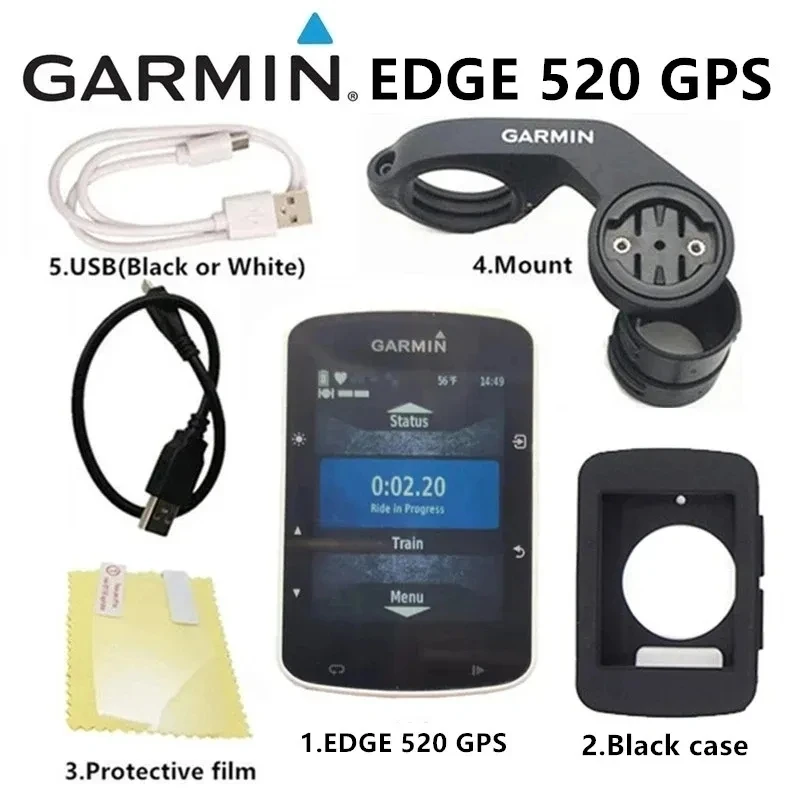 Garmin Edge 520 GPS позициониране Безжична таблица с кодове за каране на велосипеди Междунационална многоезична версия Оригинал Без кутии