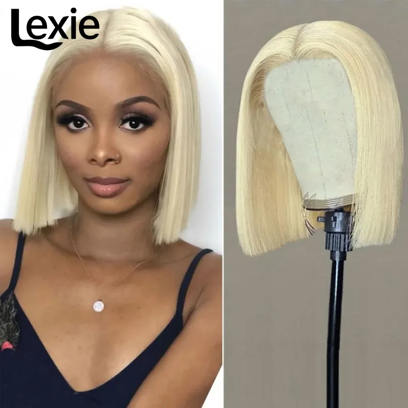 Glueless Preplucked Human Wigs Ready To Go 613 Blonde Bob Lace Front Wig 5x5 Lace Closure Wig 13x6 13x4 Lace Frontal Wig 12 инча