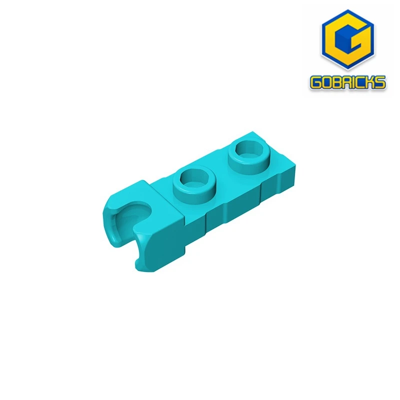 Gobricks GDS-851 Плоча, модифицирана 1 x 2 с малка гнездо за теглене на края Съвместим с LEGO 14418 броя детски DIY