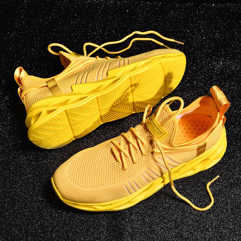 Hemmyi двойка маратонки гореща нова мода жълти маратонки удобни външни мъжки обувки дамски обувки размер 11 подкрепа дропшипинг