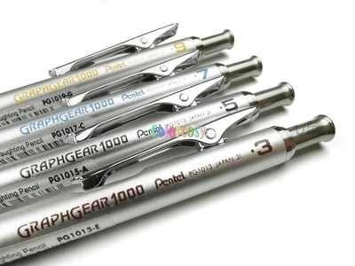 Japan Original Pentel Drafting Mechanical Pencil Graphgear 1000 Series 0.3 или 0.5 или 0.7 или 0.9, Студентски автоматични учебни моливи