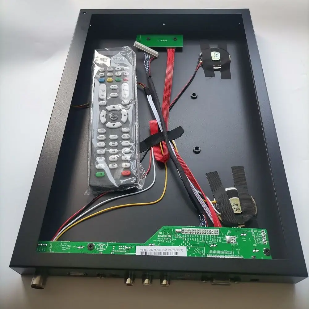  LED TV контролер борда + алуминиева сплав метален корпус панел задния капак кутия Kit 1366 * 768 40pin 15.6