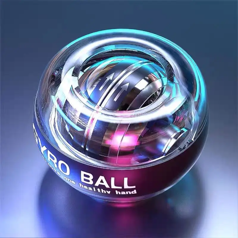 LED китка обучение топка метална китка топка самостоятелно стартиране ръката мускулна сила треньор жироскоп упражнение оборудване топка фитнес