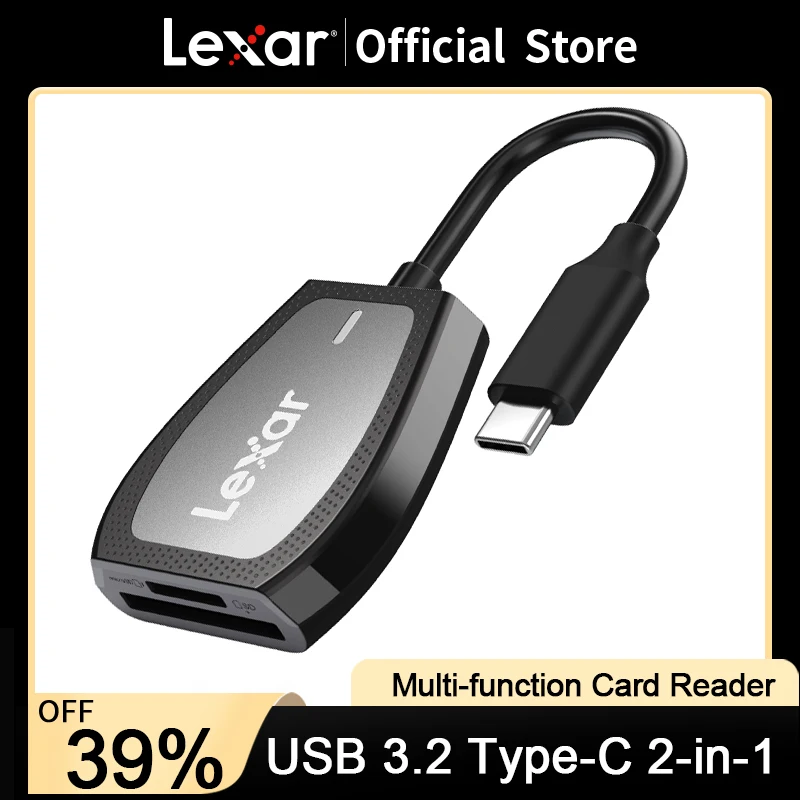 Lexar четец на карти оригинален микро USB 3.2 тип C към SD Micro SD TF адаптер аксесоари OTG четец на карти Интелигентна памет SD четец на карти