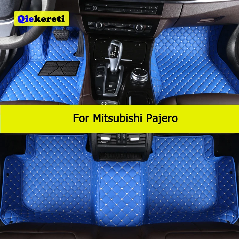 QIEKERETI Персонализирани стелки за кола за Mitsubishi Pajero V73 V77 V93 V97 Авто килими крак Coche аксесоар