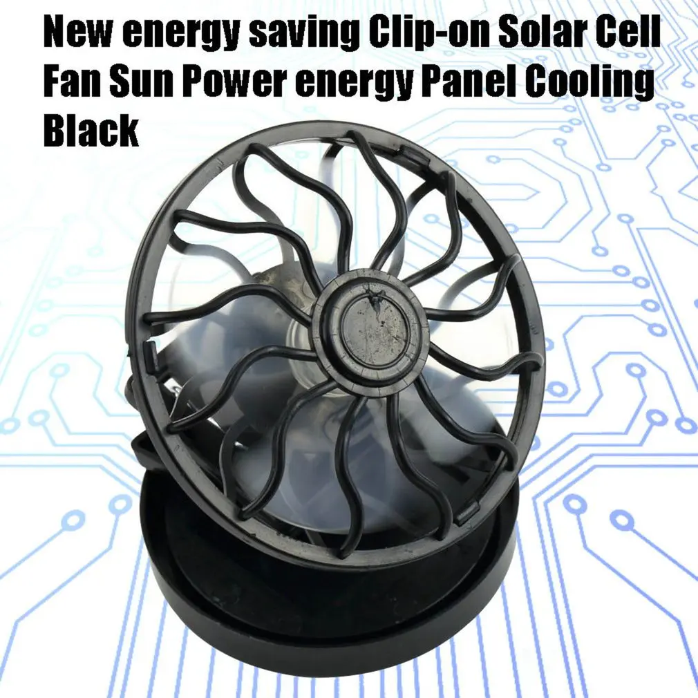 Solar Sun Powered Fan Portable Summer Cooling Energy Saving Clip-on Energy Panel Cooling Cool Portable Summer For Traveling
