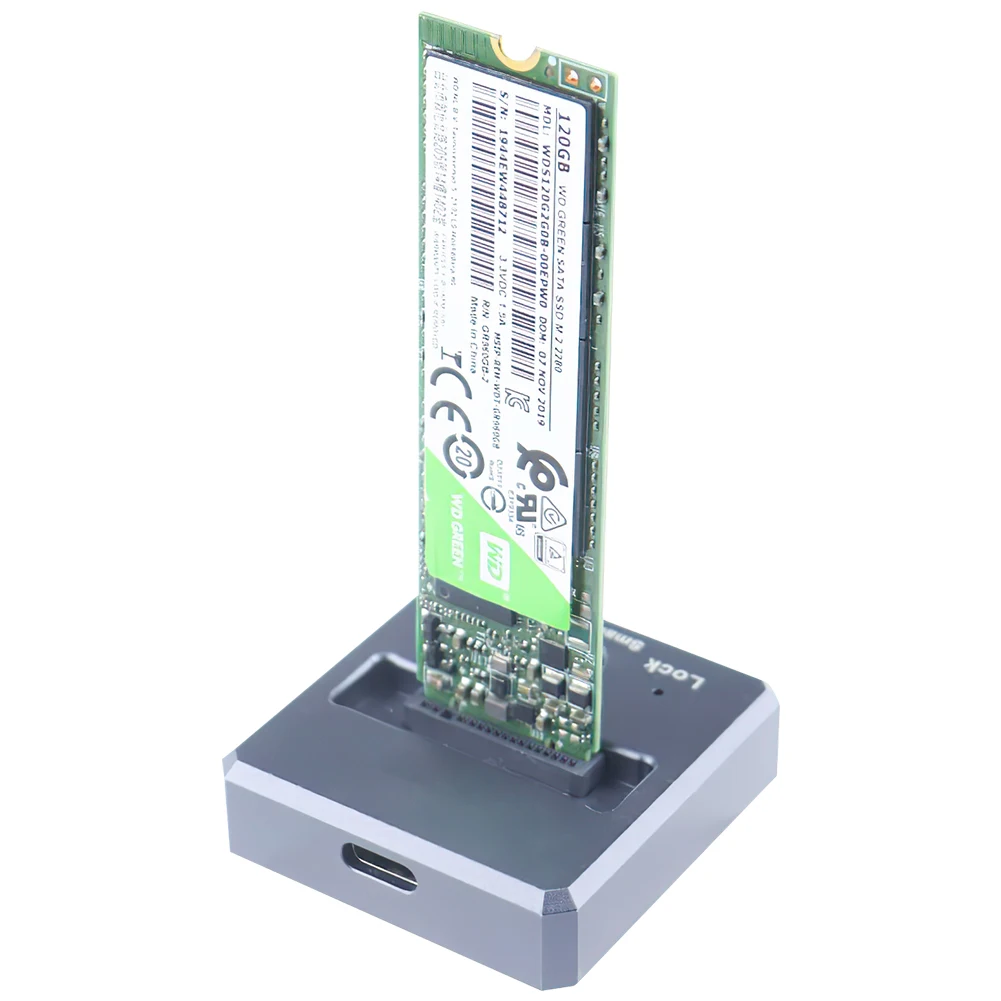SSD докинг станция Caddy Box базов адаптер 1000MB/s M.2 NVME / SATA мобилен твърд диск база M ключ преносим доккейс за лаптоп