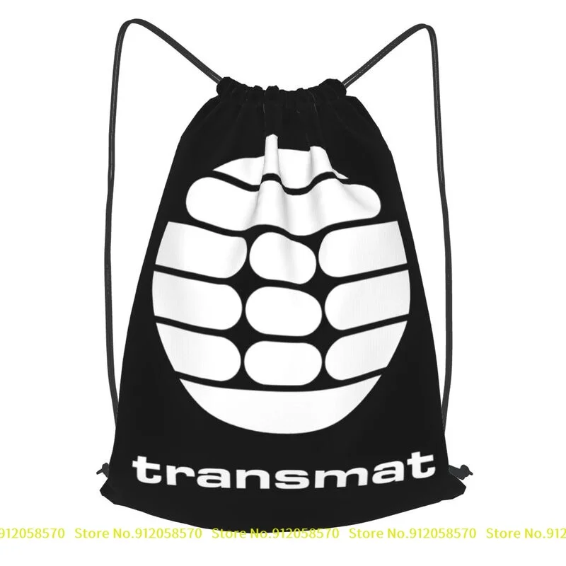 Transmat Records Detroit Techno Derrick May Edm House Music Drawstring Backpack Hot Sports Bag