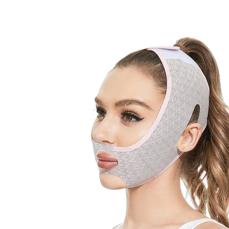 V-Face Lifting Mask Double Chin Reducer Anti-Sagging Face Bandage for Day and Night Use Invisible and Traceless Facial Skin Care