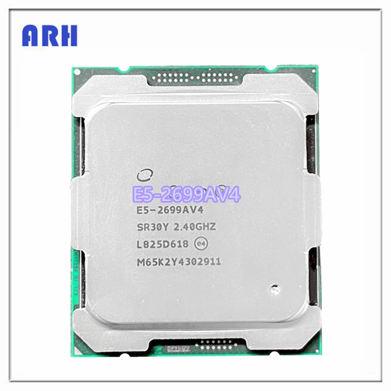 Xeon процесор E5-2699AV4 22 ядро 44 нишка интелигентен кеш 55M SR30Y 2.4GHz LGA2011-3 за сървърна дънна платка C612 чипсет