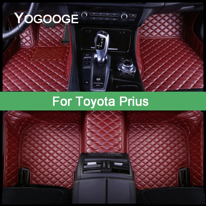 YOGOOGE Персонализирани стелки за кола за Toyota Prius 2007-2021 години Аксесоари за крака Coche Авто килими