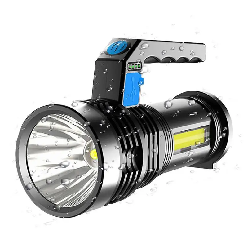  висока мощност Led фенери Cob странична светлина Преносимо външно осветление Torch LED акумулаторно силно фенерче 4 нива на яркост