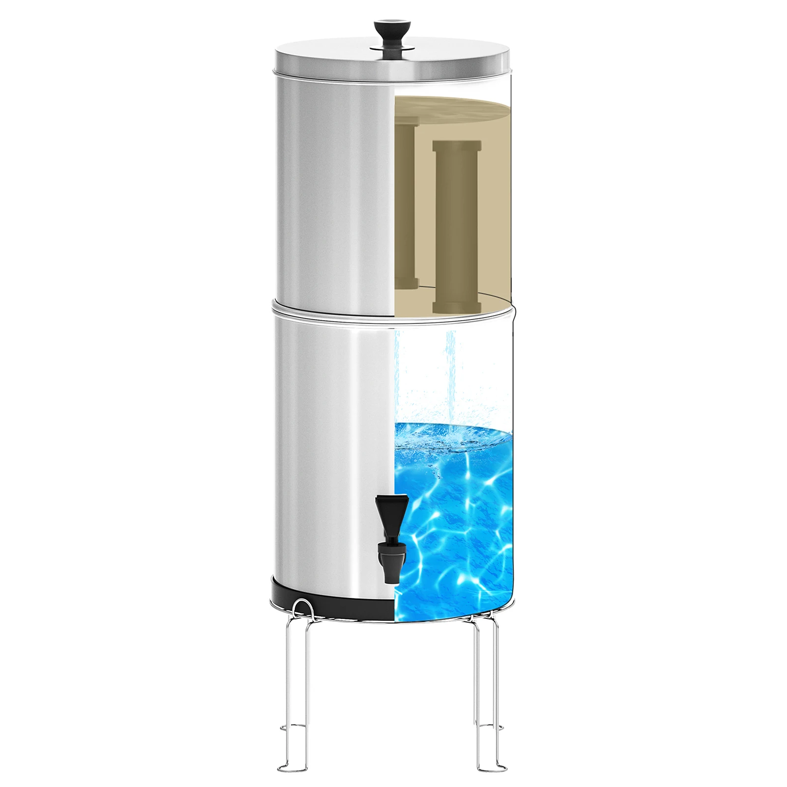 Гравитационна система за филтриране на вода Кофа за филтриране на вода за дома Къмпинг на открито Туризъм Аварийна готовност