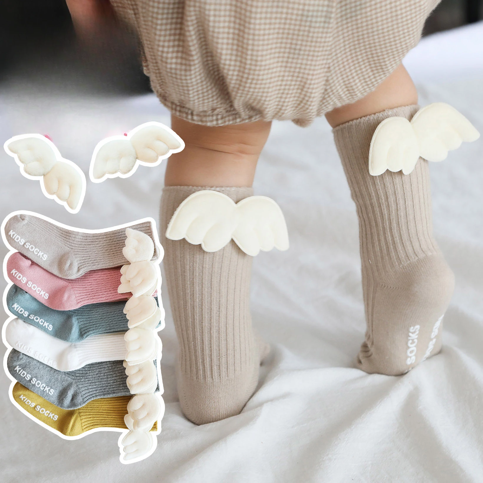 Деца бебе момичета крак топло лисица коляното високи чорапи памук сладък чорапи дете пролетта облекло за момче Унисекс малко дете карикатура чорапи