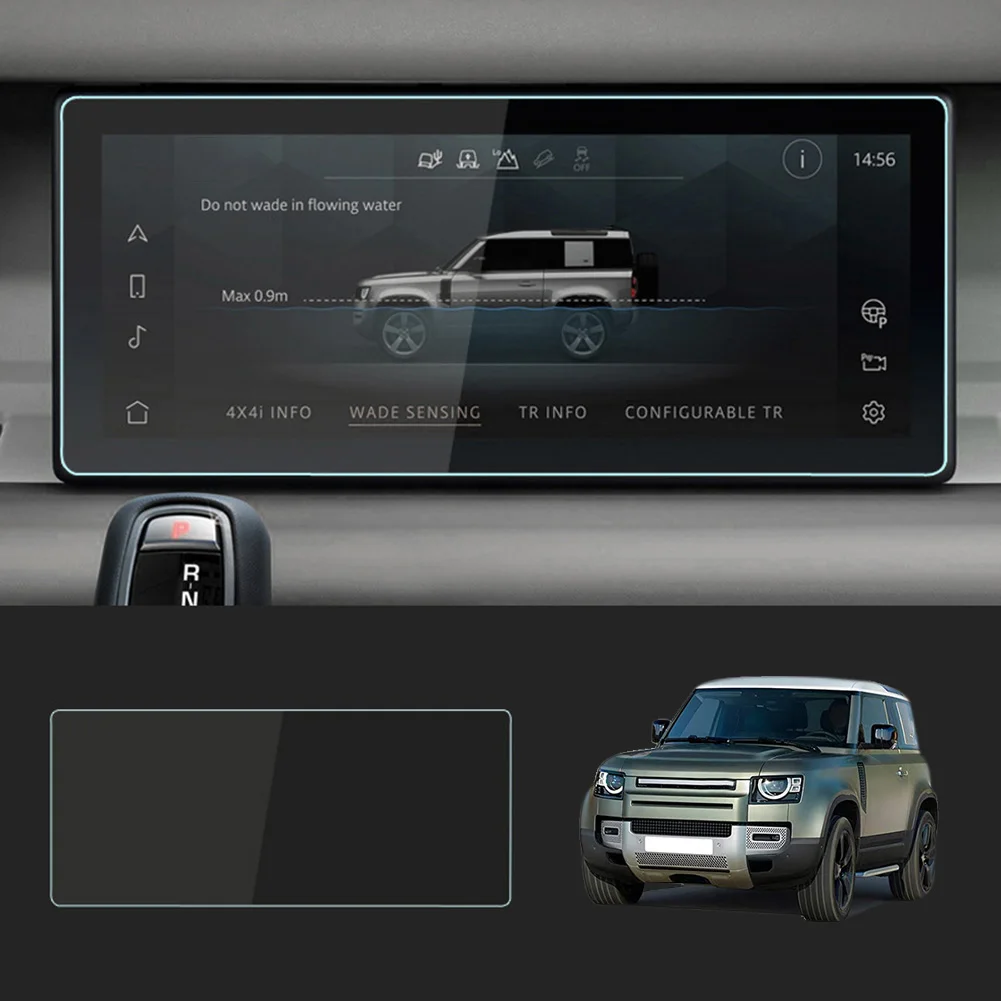 За 2020 2021 2022 Land Rover Defender 90 110 10-инчов GPS навигация сензорен екран протектор дисплей закалено стъкло филм