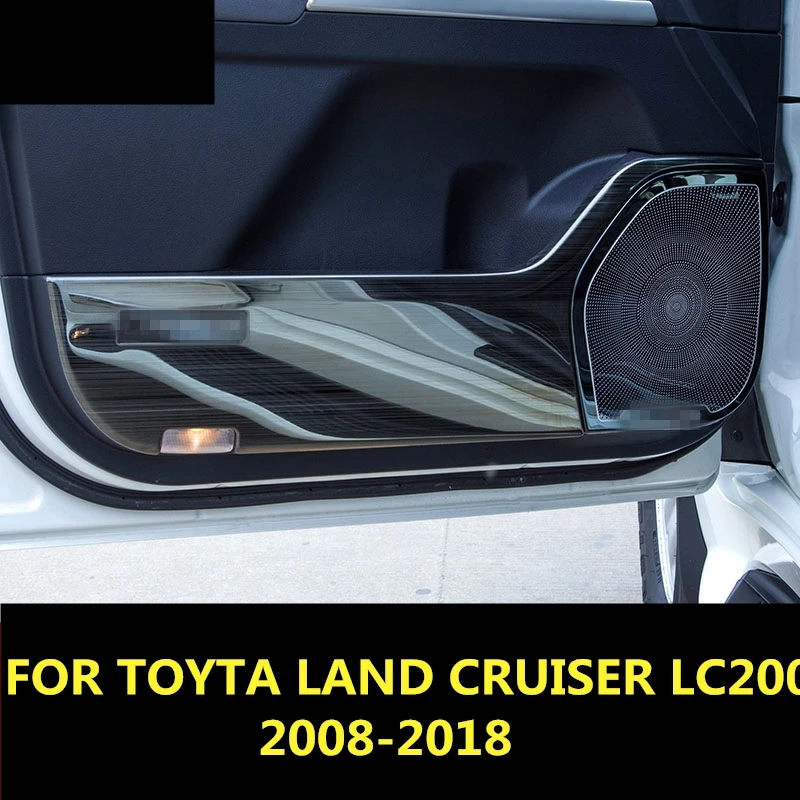 ЗА TOYOTA LAND CRUISER LC200 2008-2018 Автомобил-стайлинг неръждаема стомана протектор страничен ръб защитени анти-ритник врата постелки капак случай