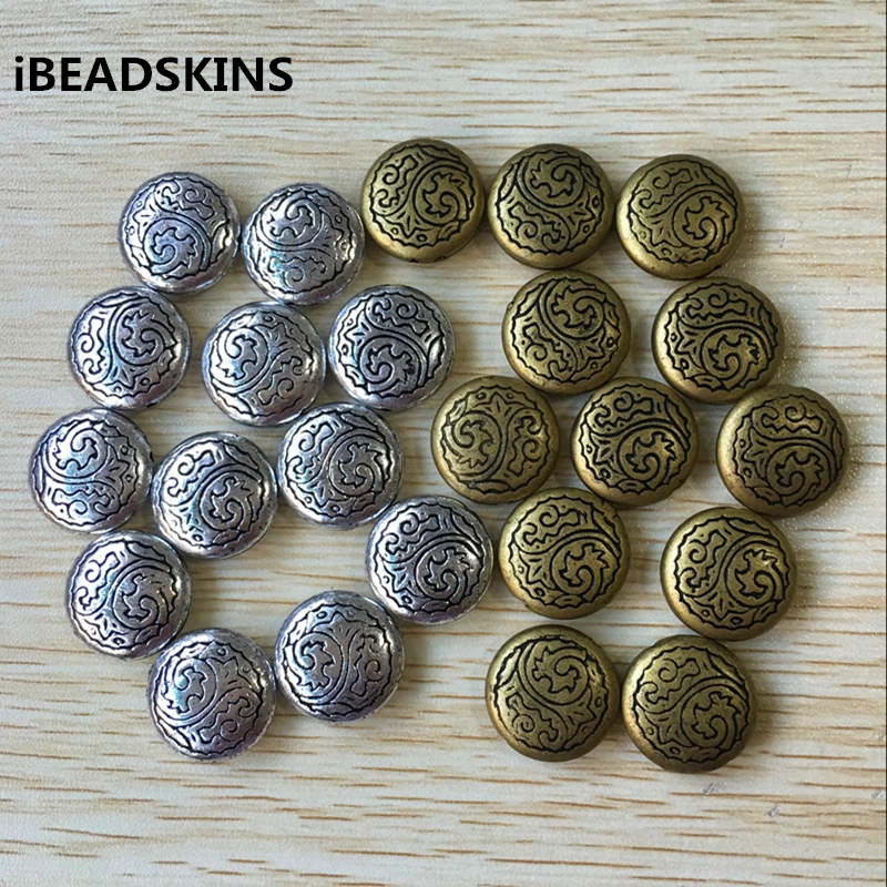 (изберете цвят) 18mm 350pcs/lot античен стил акрилни монети мъниста за изработка на бижута (Както е показано)#3965
