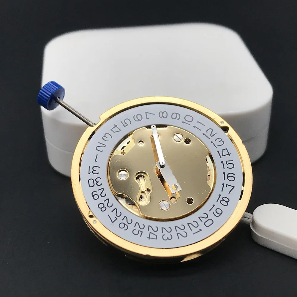 Истински кварцов часовник Ronda Движение 5030D/5030.D Злато 13 бижута Луксозна марка часовник Movt заместители с батерия вътре