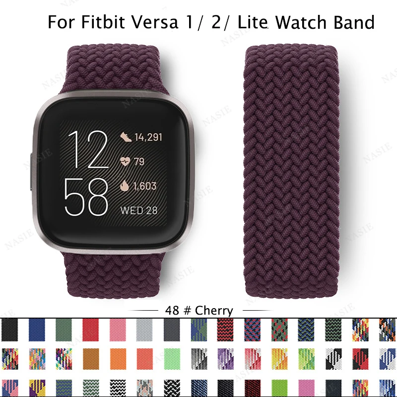 Класическа плетена цветна резервна каишка за Fitbit Versa 2 Watch Band за Fitbit Versa 2 1 Lite аксесоари