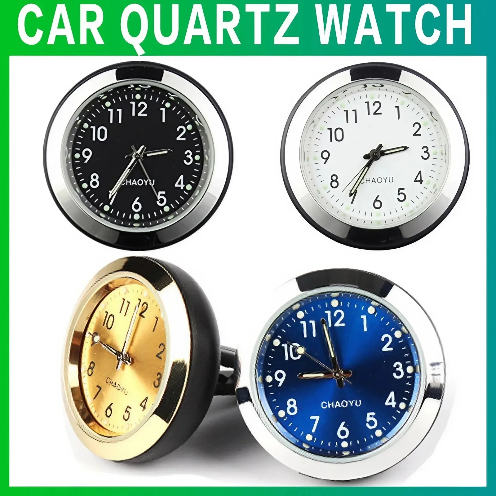 кола часовник аналогов часовник светещ авто въздух изход декорация кола орнаменти кола стайлинг авто аксесоари кварц часовници