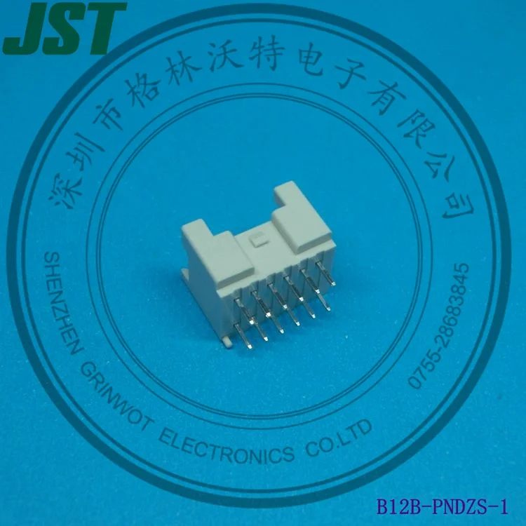  конектори за кримпване на тел към платка, със защитено заключващо устройство за изключване тип, 12 щифта, 2 мм стъпка, B12B-PNDZS-1, JST