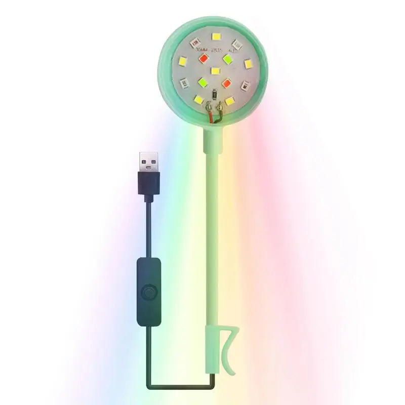 Костенурка резервоар светлина 360-градусова ротация USB риба резервоар лампа ярка и енергоспестяваща риба резервоар светлина за аквариум костенурка резервоар