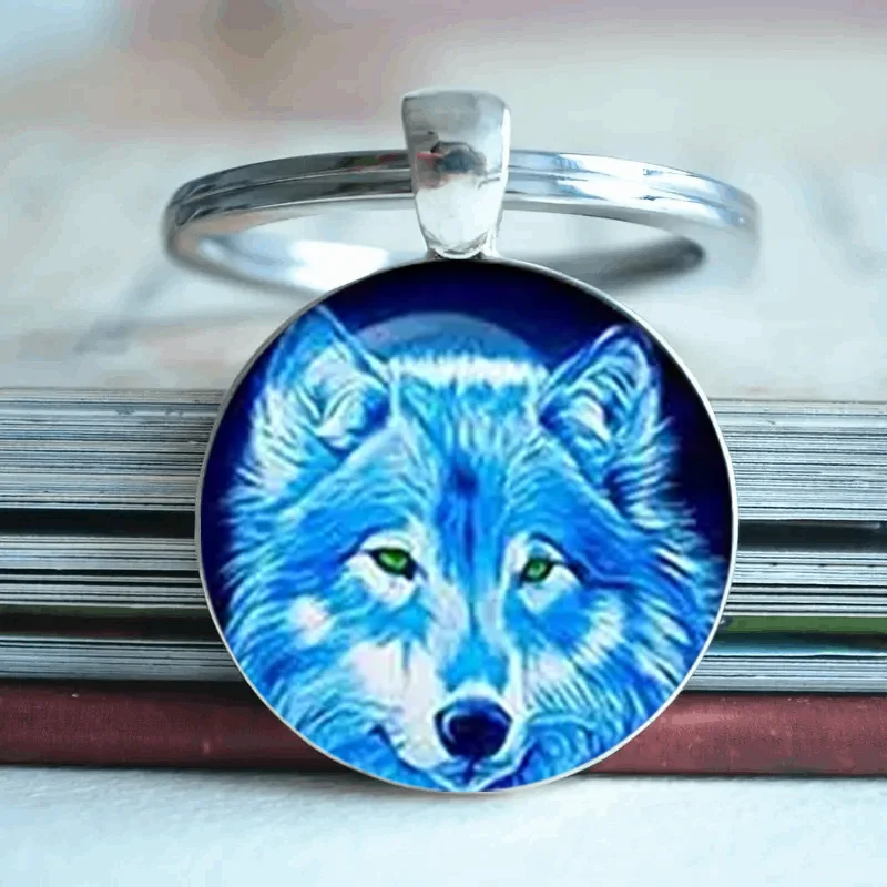 Мода Creative Blue Cat Crystal Keychain Подарък за юбилейно парти
