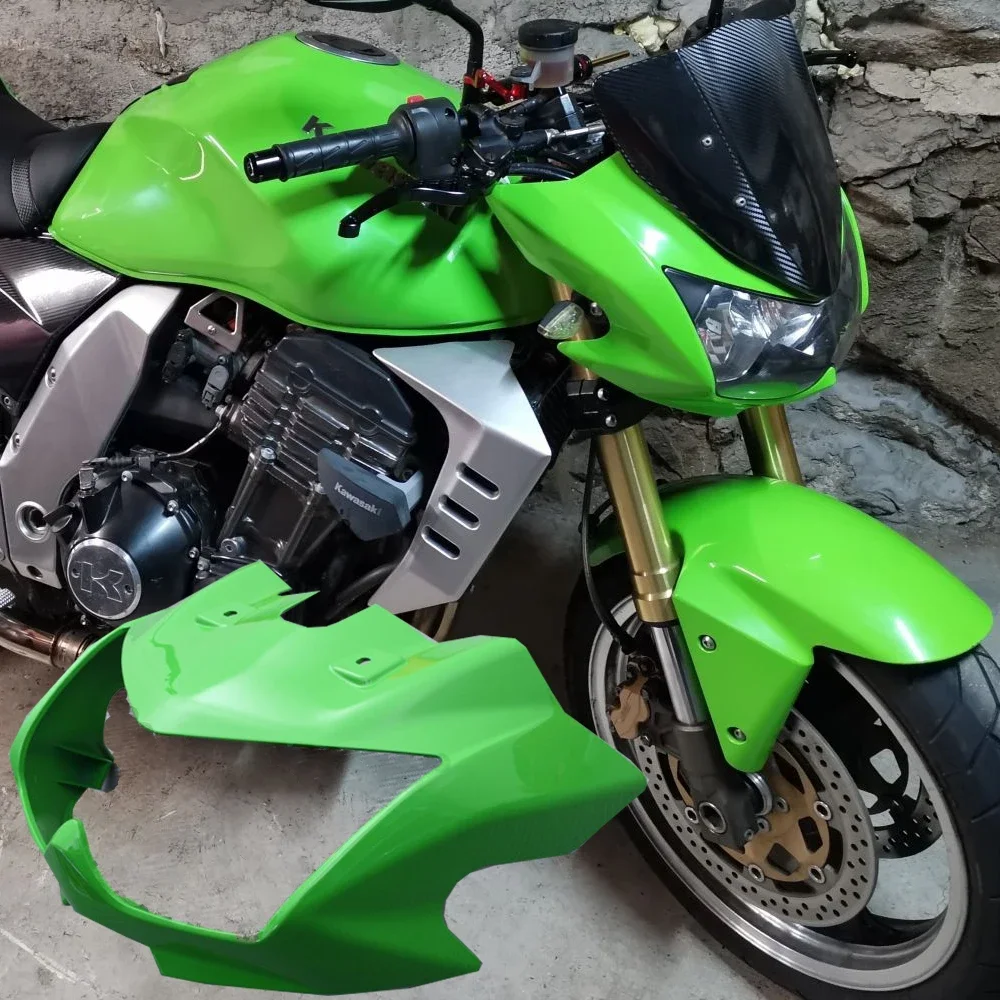 Мотоциклет преден горен нос обтекател обтекател фар капак рамка панел за Kawasaki Z1000 2003 2004 2005 2006 Z 1000 части зелен
