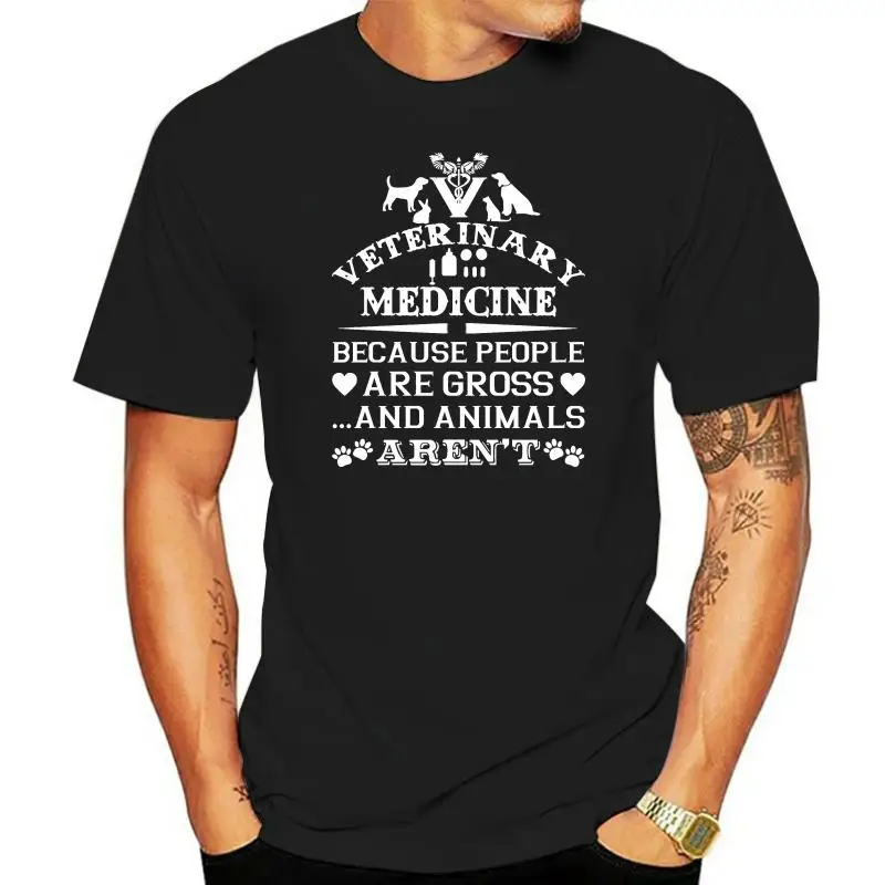 Мъжка тениска Ветеринарна медицина Ризи тениски Дамска тениска