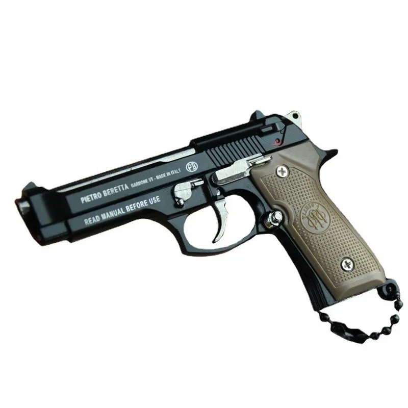 Нова Beretta 92F играчка пистолет оръжие модел G17 Glock ключодържател метална сплав пистолет миниатюрни плавателни съдове висулка сглобяват разглобяват 1:3 размер